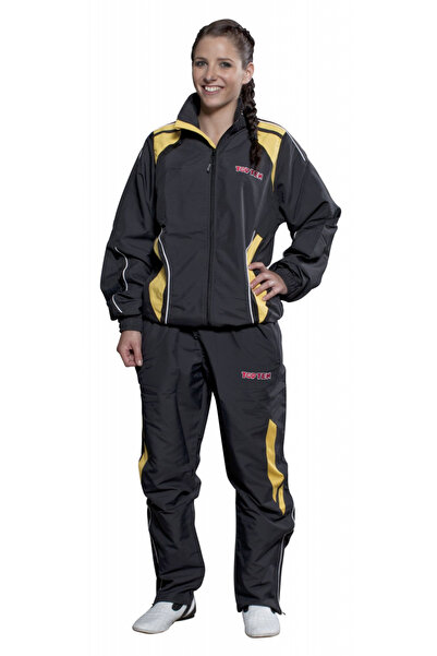 Top Ten Fitness tracksuit, Top Ten, Black-Yellow, 2XS
