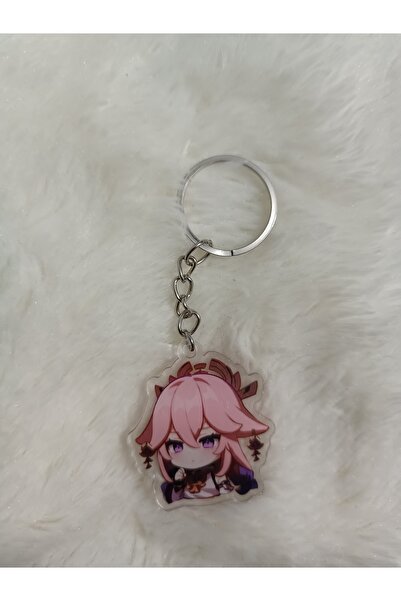 mertfigur Genshin Acrylic Anime Keychain Bag Ornament (4 cm)