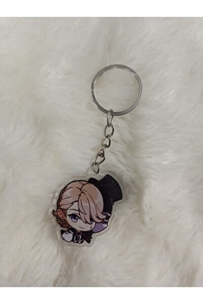 mertfigur حلية حقيبة مفاتيح أنيمي من الأكريليك من جينشين (4 سم)