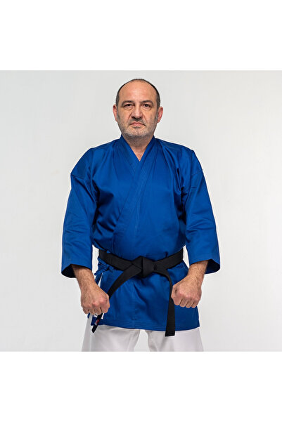 Fujimae KARATE GI Training T-SHIRT, blue, 140 cm
