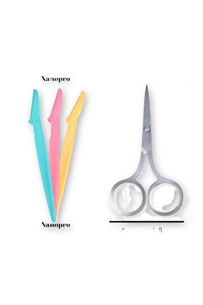 Anıl Gel Polish 3’lü Yüz Jilleti Kaş Usturası ; Kaş Makası
