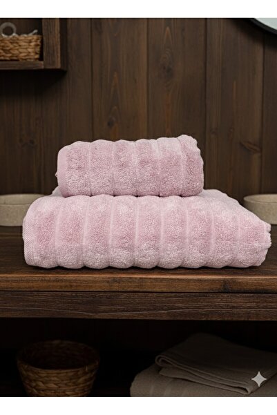 COTTOWEL'S Micro Cotton 2'li Banyo Seti / 90x150 Banyo Havlusu / 50x90 Saç Ha...