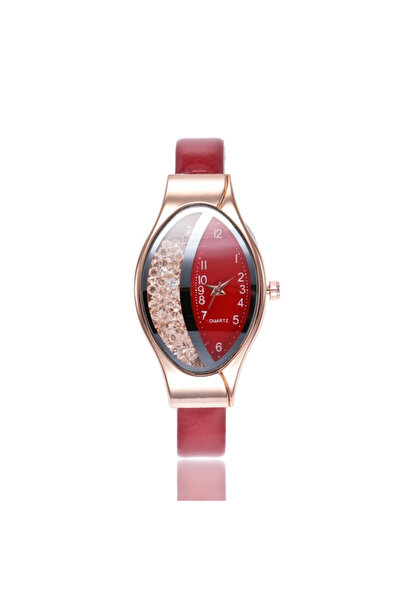 Skymag Women's watch with pebbles on the dial, eco-leather strap, quartz movement