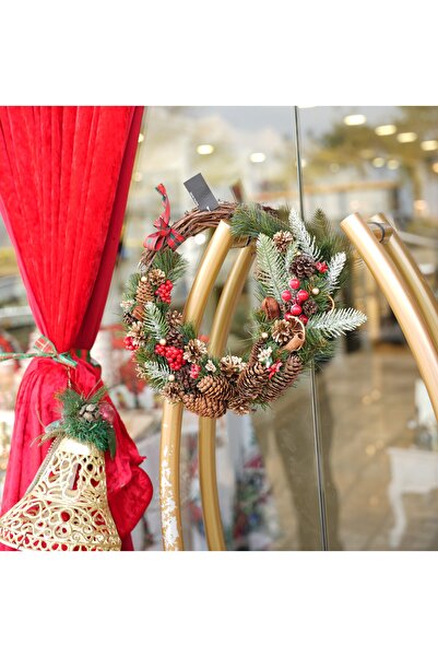 Sisters home boutique Yılbaşı Kapı Süsü Kokina Detaylı