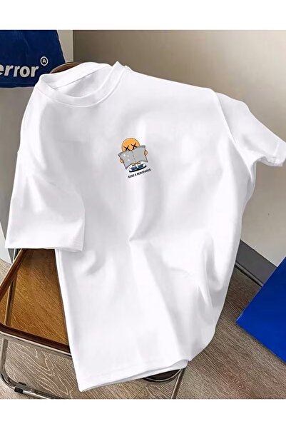 LELVANİ تي شيرت بطباعة هندسية