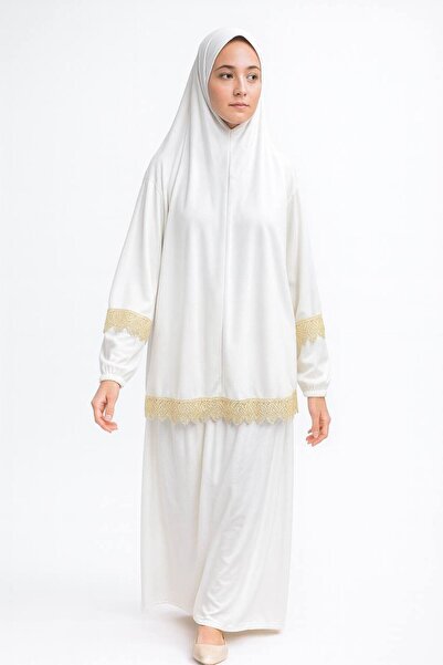 LA SEFA Two-Piece Lace Prayer Dress Jersey