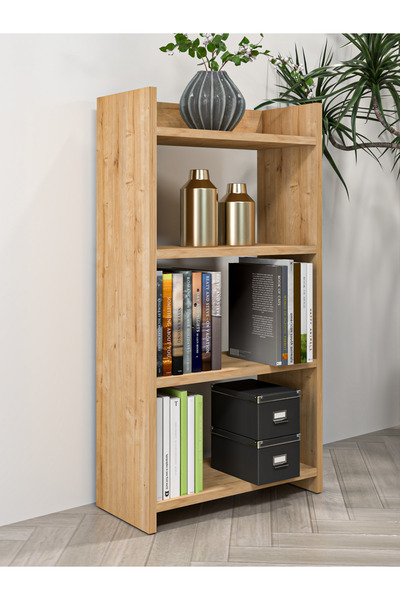 PDMPOİNT DOLAP MARKET Trend Kitaplık Yatak Yanı - Safir Meşe