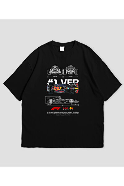 SVART WEAR Maks Verstappen Redbull Štampano Oversize kroj Unisex T-shirt