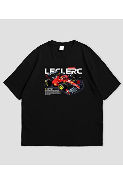 SVART WEAR Μπλουζάκι Unisex Leclerc F με τύπωμα oversized