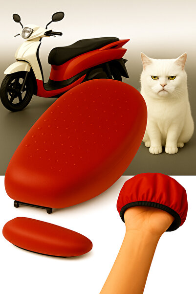 lawrenceshop غطاء مقعد دراجة نارية من الجلد متوافق مع موتوران كريزي 125 - مقا...