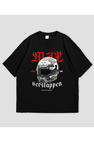 SVART WEAR Cască Verstappen cu imprimeu supradimensionat Unisex tricou