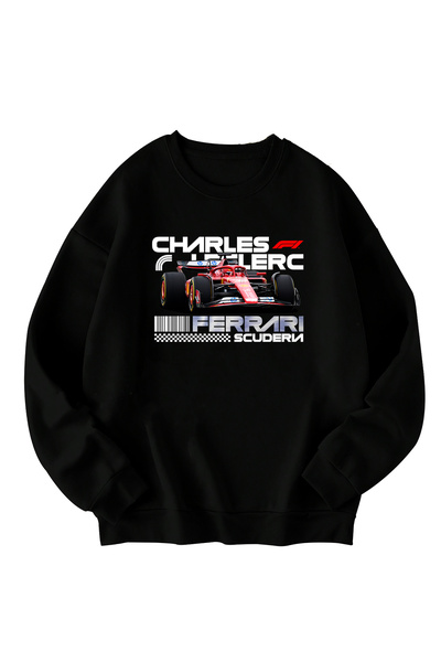 SVART WEAR Charles Leclerc cu imprimeu supradimensionat Hanorac unisex tricou