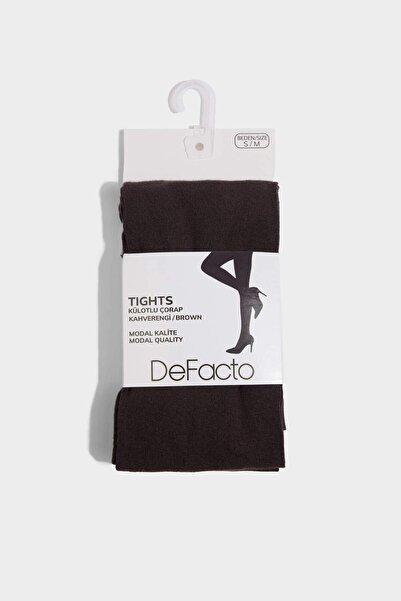 DeFacto Women's Basic Plain Thick Pantyhose G7454Axns