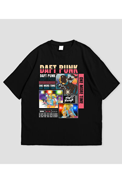SVART WEAR Μπλουζάκι Unisex Daft Punk με τύπωμα oversized