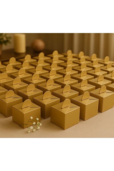 OGELAPARTY Lokumluk Lokum Lokum Kutusu Gold 25 Adet