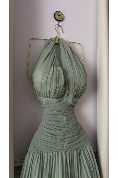 LAHFH فستان ناعم طويل