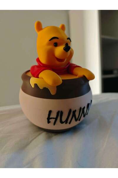 HasFar Tech مجسم دب لطيف مع وعاء عسل 16 سم