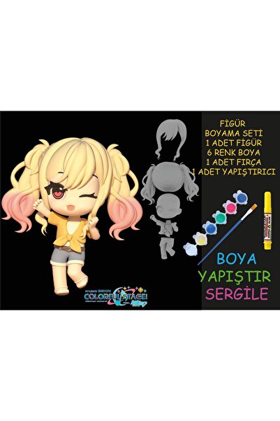 nihonwosekai Hatsune Miku Colorful Pjsekai Anime Figürü Boyama Seti Tenma Saki