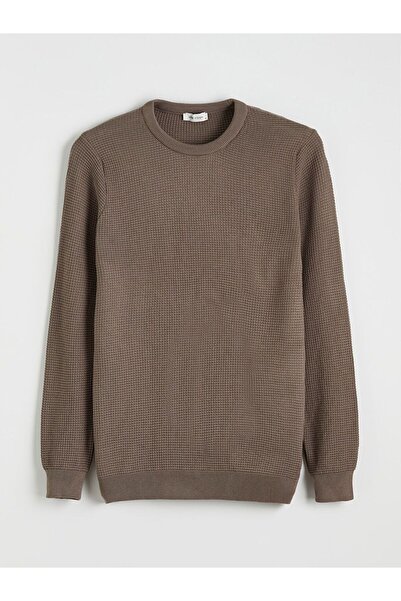 LC Waikiki Lcw Vision Crew Neck Checkered Men's Knitwear Sweater