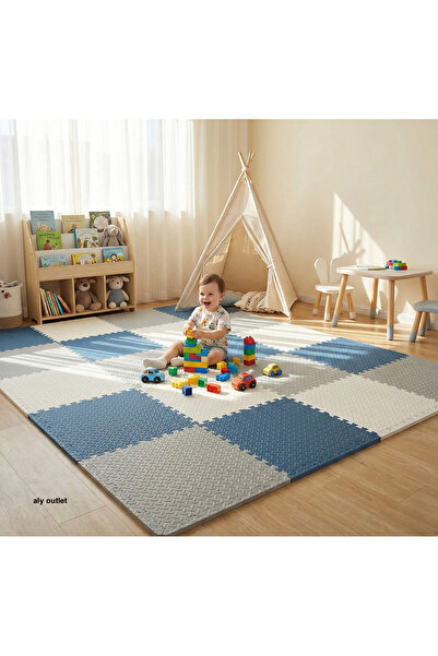 CARPAZAR 16 Parça Premium 50x50 Puzzle Mat - 200x200 cm Kurulumlu Oyun Spor M...