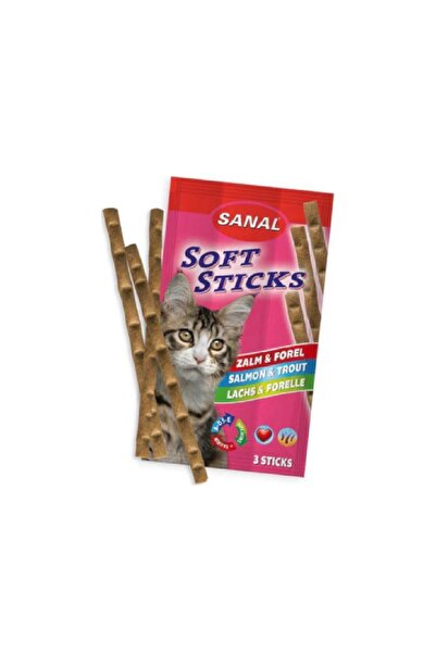 Sinal سنال اعواد السلمون للقطط 3 *15غ