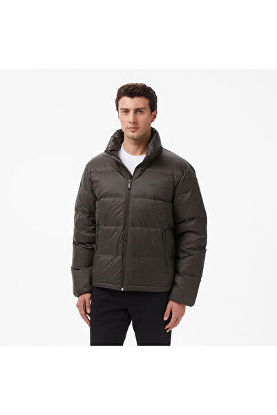 Calvin Klein Nylon Down Puffer Erkek Gri Mont