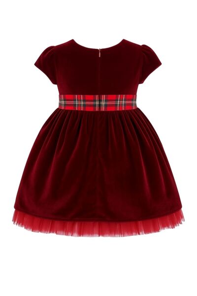 Petit Coral Velvet Merry Elbise