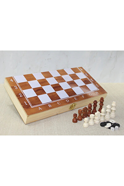 Livenda مجموعة الشطرنج والطاولة مع صندوق خشبي Liv823