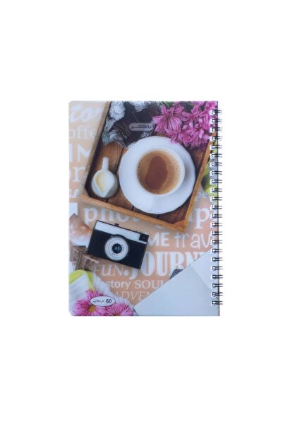 Roco Wire-Bound Squared Notebook, 60 Sheets, Assorted