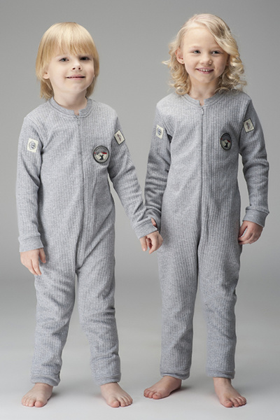 THERMOFORM Unisex Baby Kids Anti-Sweat Thermal Jumpsuit – Furry Inside, 50% Cotton, Cold Weather