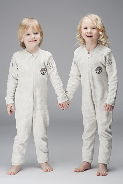 THERMOFORM Unisex Baby Kids Anti-Sweat Thermal Jumpsuit – Furry Inside, 50% Cotton, Cold Weather