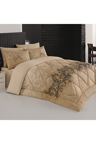 STUDIO HOME DESIGN Uyku Seti - Pamuk Saten - Cemile Bej - Çift Kişilik