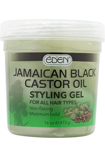eden bodyworks جل تصفيف الشعر بزيت الخروع الأسود الجامايكي من إيدن، 16 أونصة