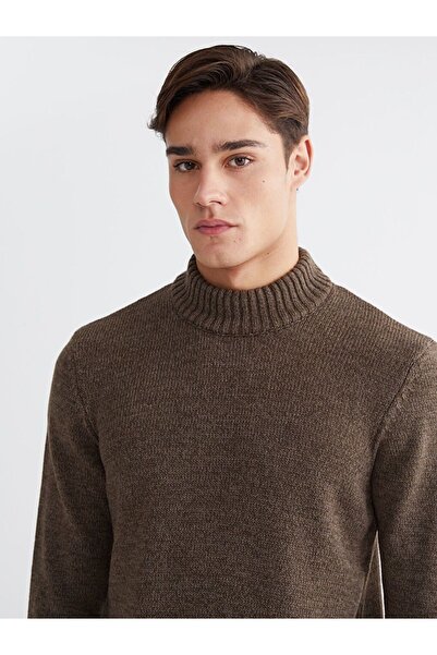 LC Waikiki LCWAIKIKI Pulover clasic pentru bărbați cu jumătate de gât roșu