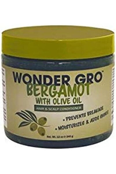 Wonder Gro بلسم للشعر وفروة الرأس برائحة البرغموت وزيت الزيتون، 12 أونصة