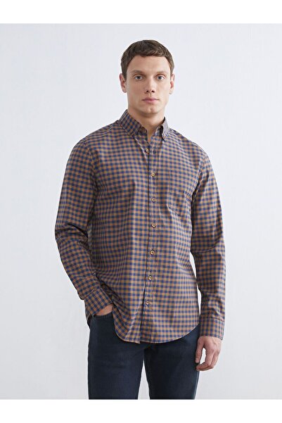 LC Waikiki Lcwaikiki Classic Regular Fit Plaid Poplin Men's Shirt