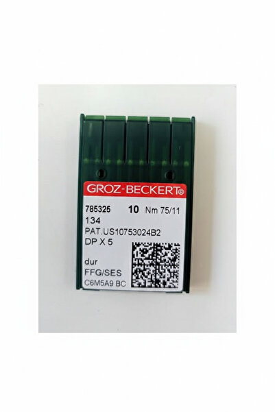Groz Beckert Dpx 5 düz dikiş sanayi makinesi iğnesi ( 1 paket )