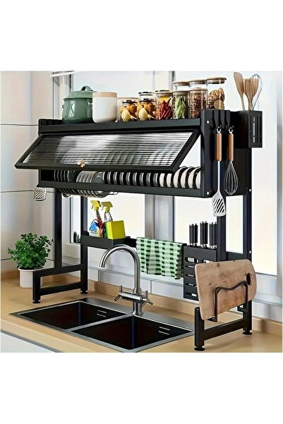 In House Multifunctional Over-Sink Kitchen Dish Rack 85x29x10.5cm – Storage Organizer