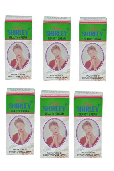 SHİRLEY 6 قطع من كريم التجميل نيو شيرلي 12جرام