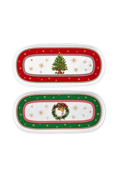 Lucky Art Merrilyn Bone 25cm 2 Piece Plate Set