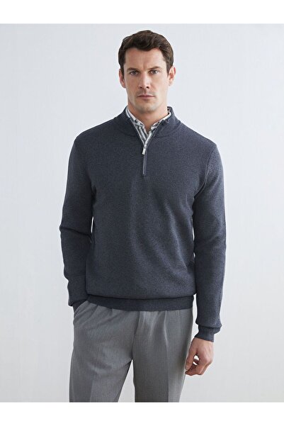 LC Waikiki SOUTHBLUE Мъжки плетен пуловер с висока яка