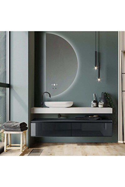 shark design Oglindă de baie Half Moon, 9135-50