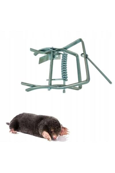 Korbi Capcană pentru cârtițe și șoareci de câmp, 13,5x10,2 cm, oțel, reutilizabilă, argintie