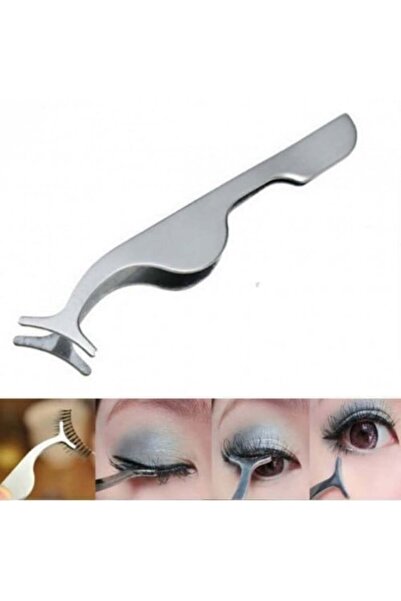 RED CH ملقط رموش من الفولاذ المقاوم للصدأ الفضي