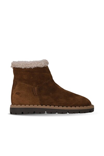 Bueno Shoes Tan Suede Women's Flat Boots 01Wf3907