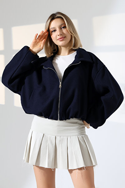 stcococix since 1990 Women's New Season Crop Cashmere Bomber Jacket