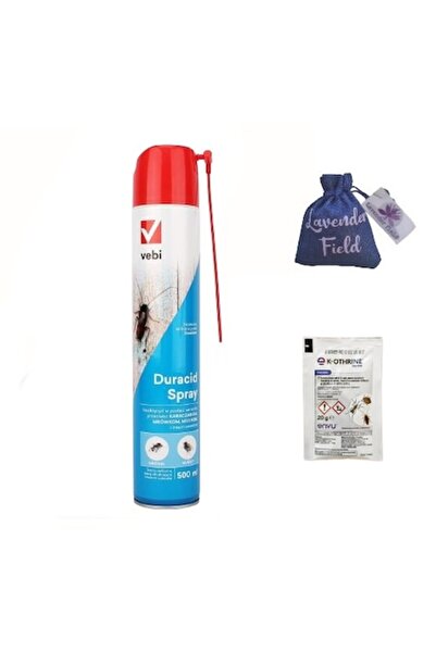 Vebi Insecticid K-Othrine 20 g + spray gandaci si insecte 500 ml + sac lavandă LF 10 g