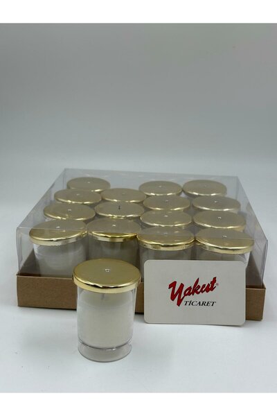 ÜçKol Ticaret MİKA BARDAK MUM GOLD KAPAKLI