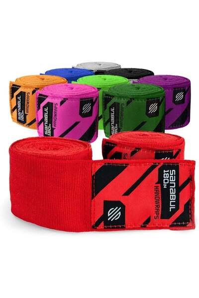 Sanabul ضمادات يد مرنة احترافية بطول 180 بوصة للملاكمة والكيك بوكسينغ والمواي...