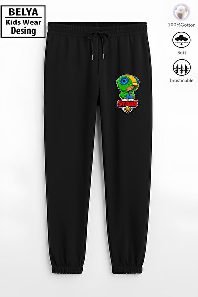 Belya Kids Wear Παιδικό αθλητικό παντελόνι με ελαστικό πόδι, 3 κλωστές, βαμβα...